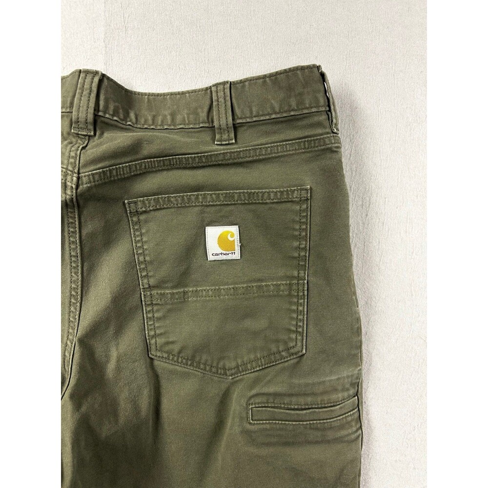 Carhartt Mens Rugged 36x32 Relaxed Fit Pants Green
